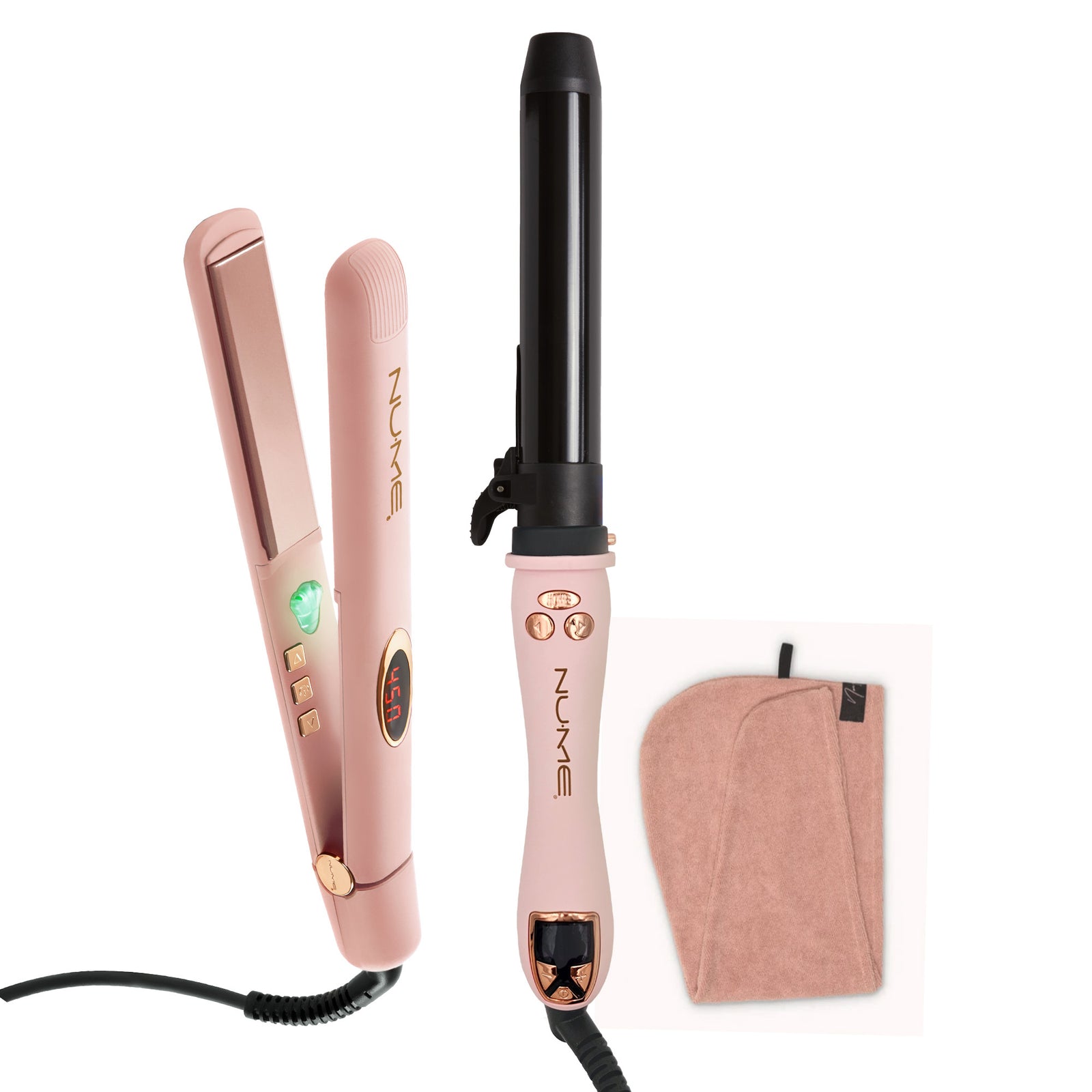 Pink Styling Trio – Straighten, Curl & Shine