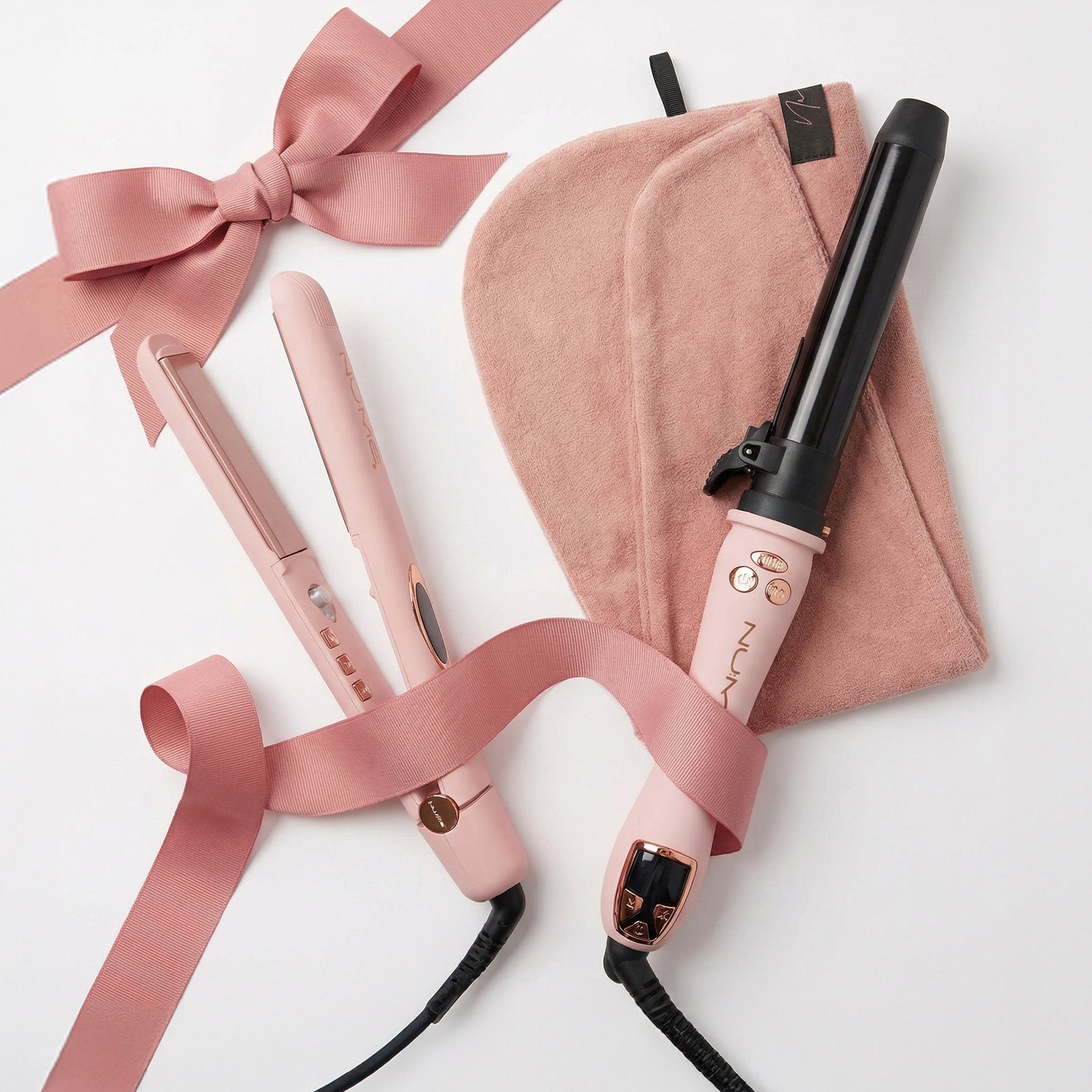 Pink Styling Trio – Straighten, Curl & Shine