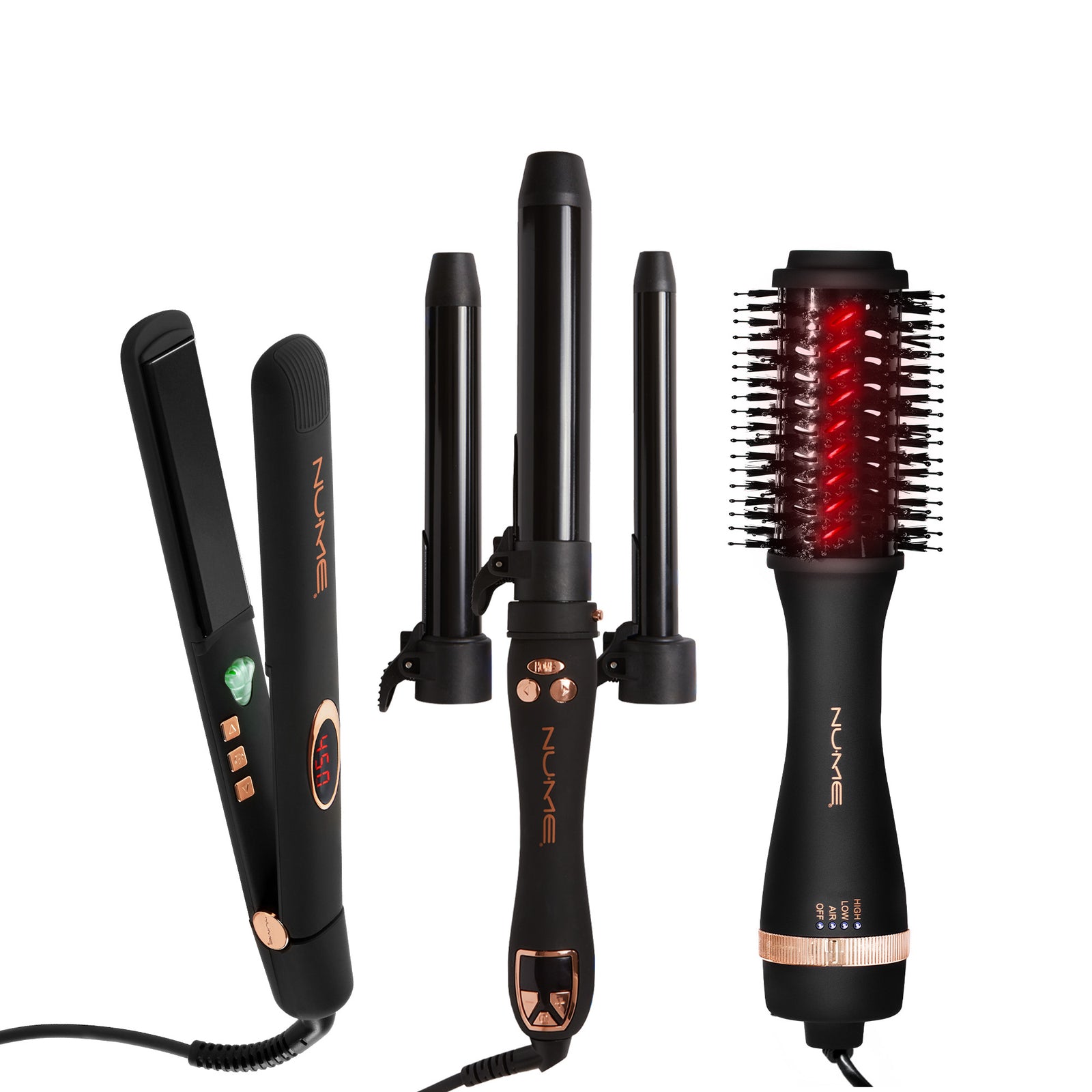 Total Transformation Styling Bundle – Straighten, Dry & Curl