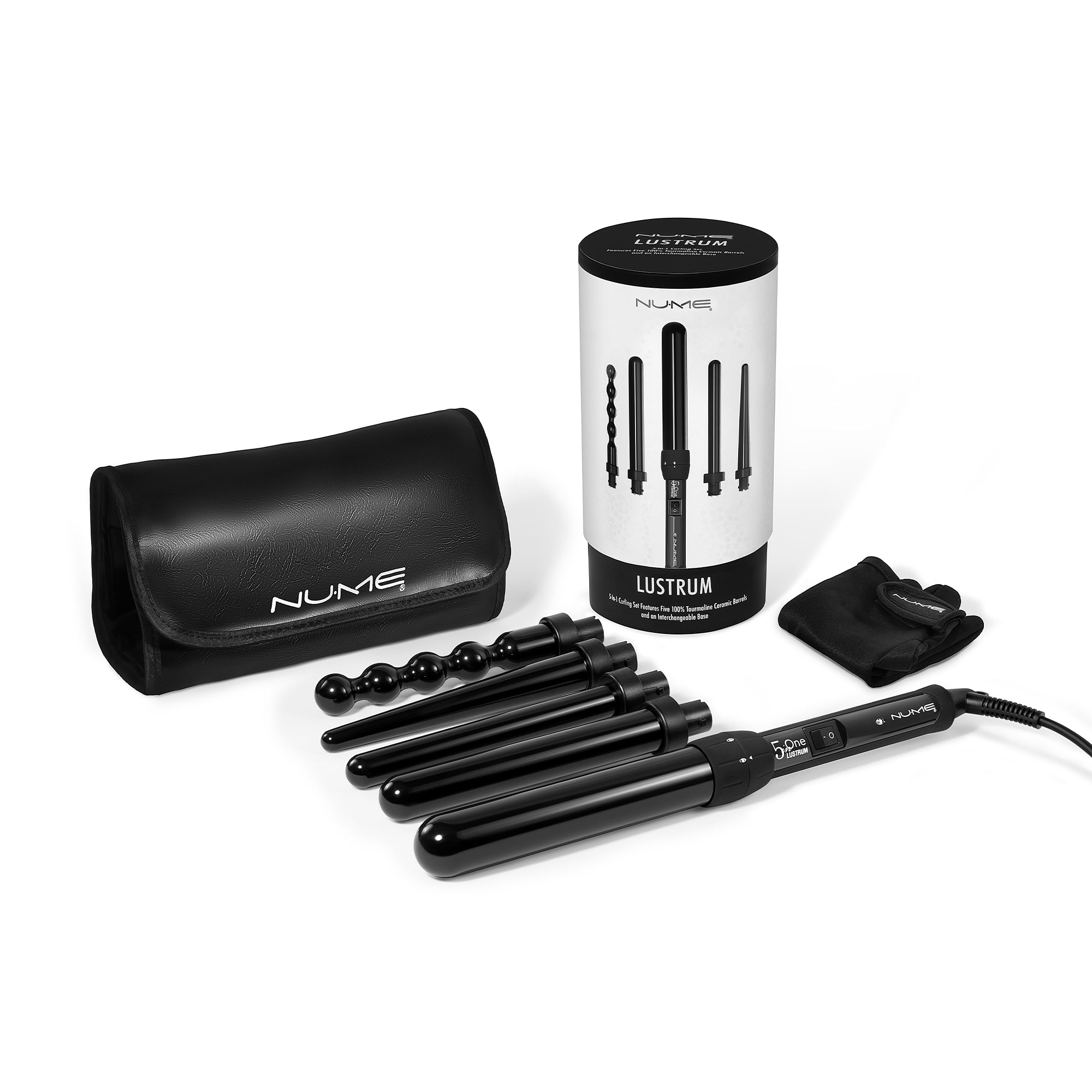 Lustrum 5-in-1 Curling Wand Set – Interchangeable Barrels