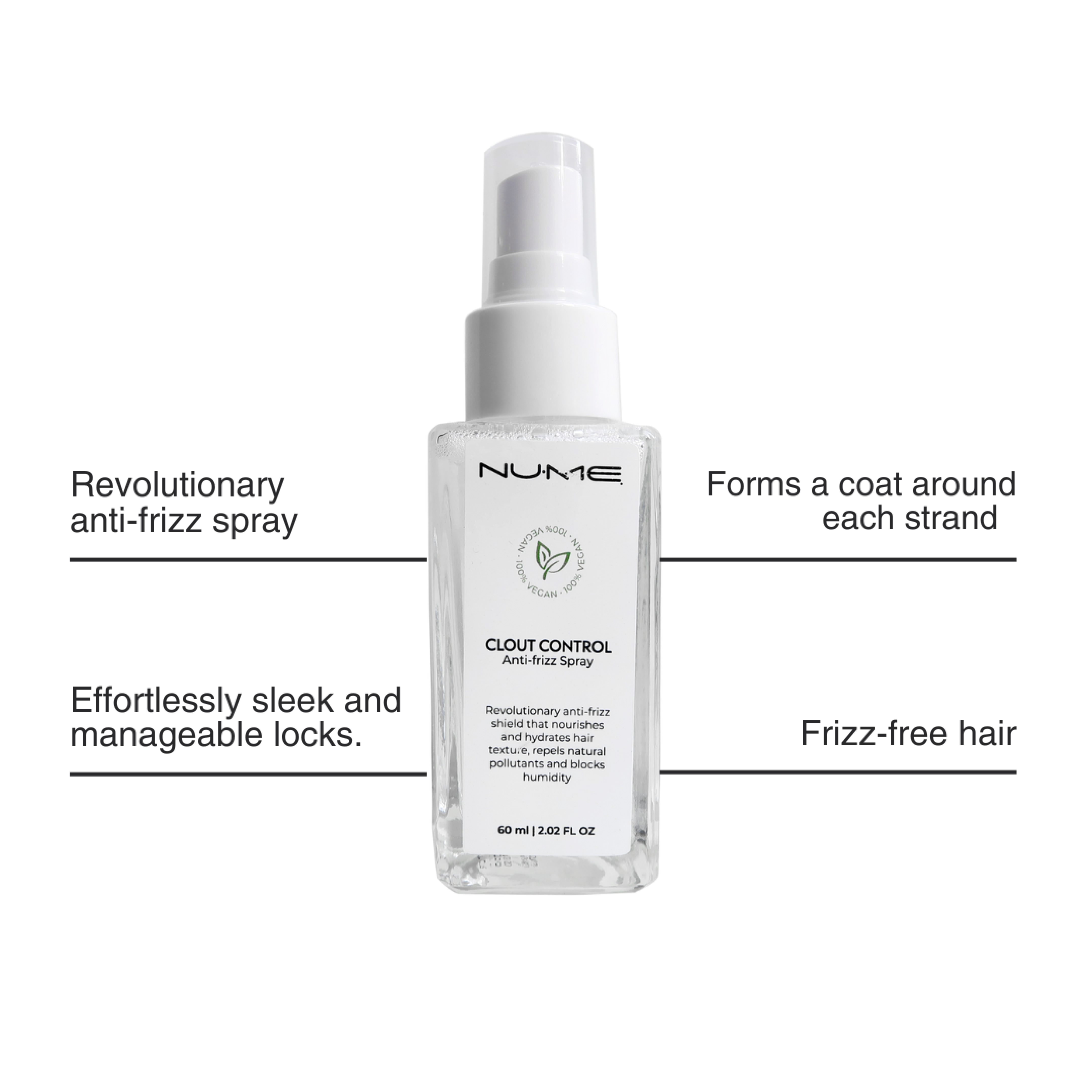 Clout Control – Anti-Frizz & Heat Protectant Spray