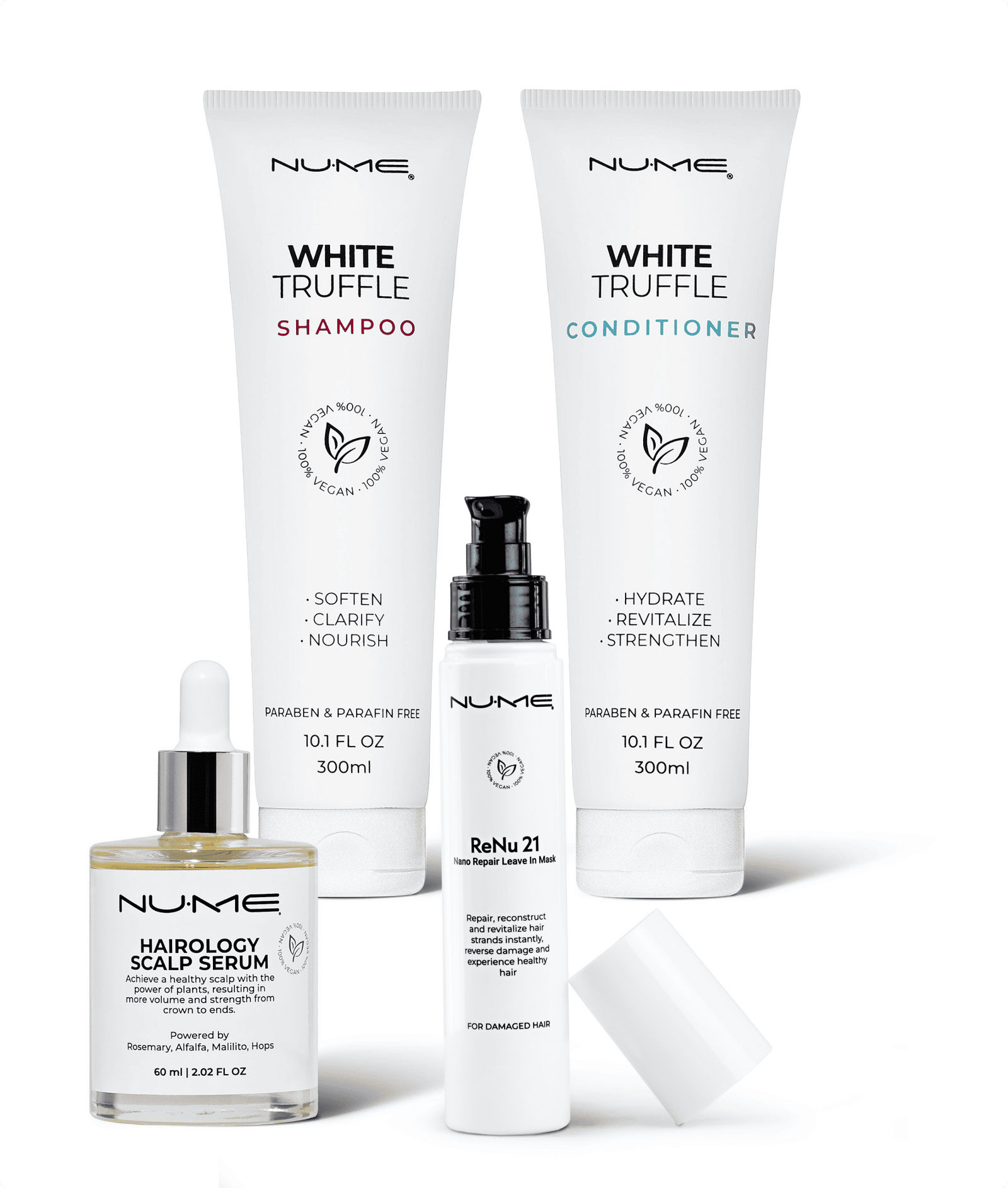 Vegan Damage Hair Repair Set – White Truffle & ReNu21