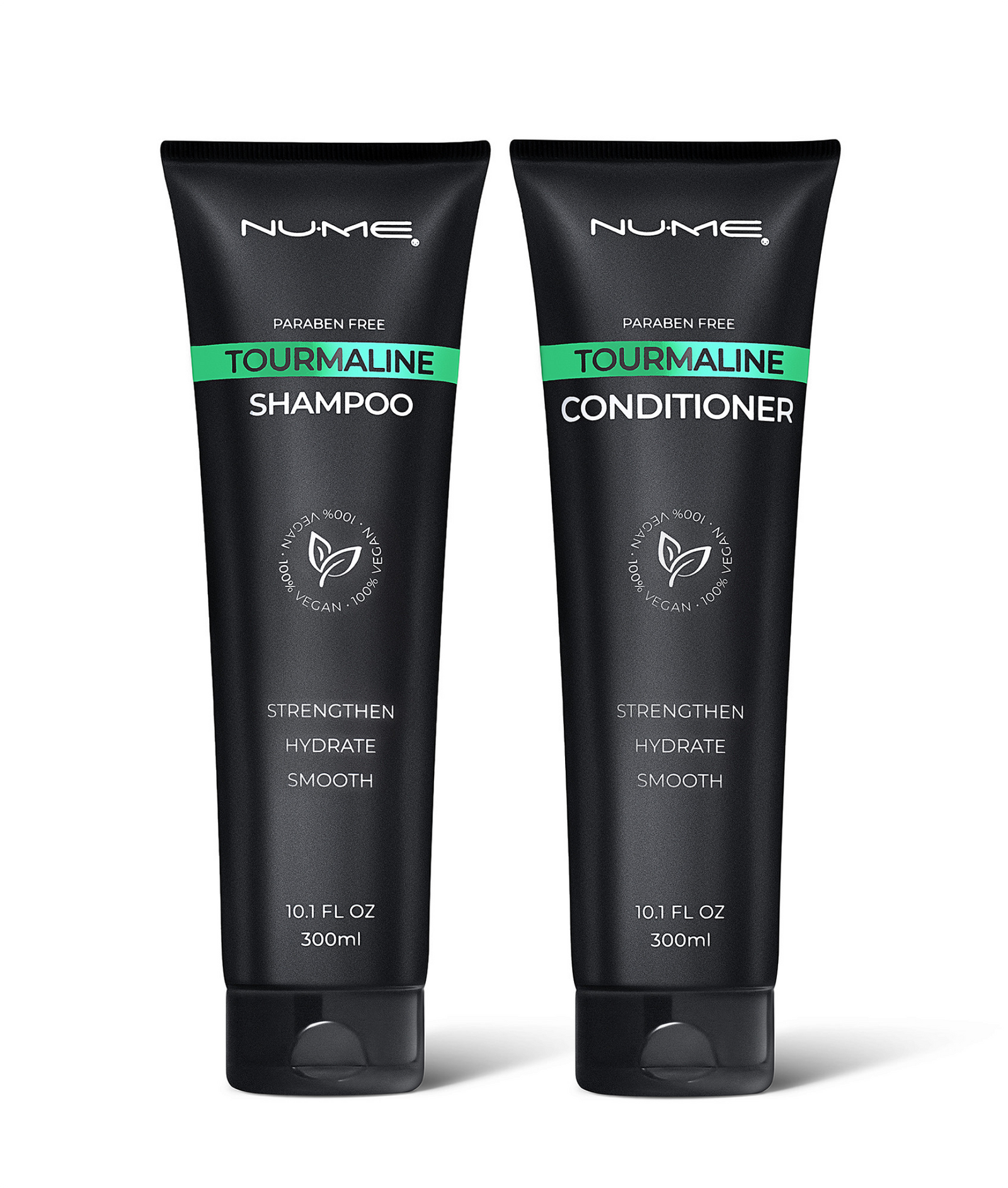 Vegan Tourmaline Shampoo & Conditioner Duo – Moisturizing & Smoothing