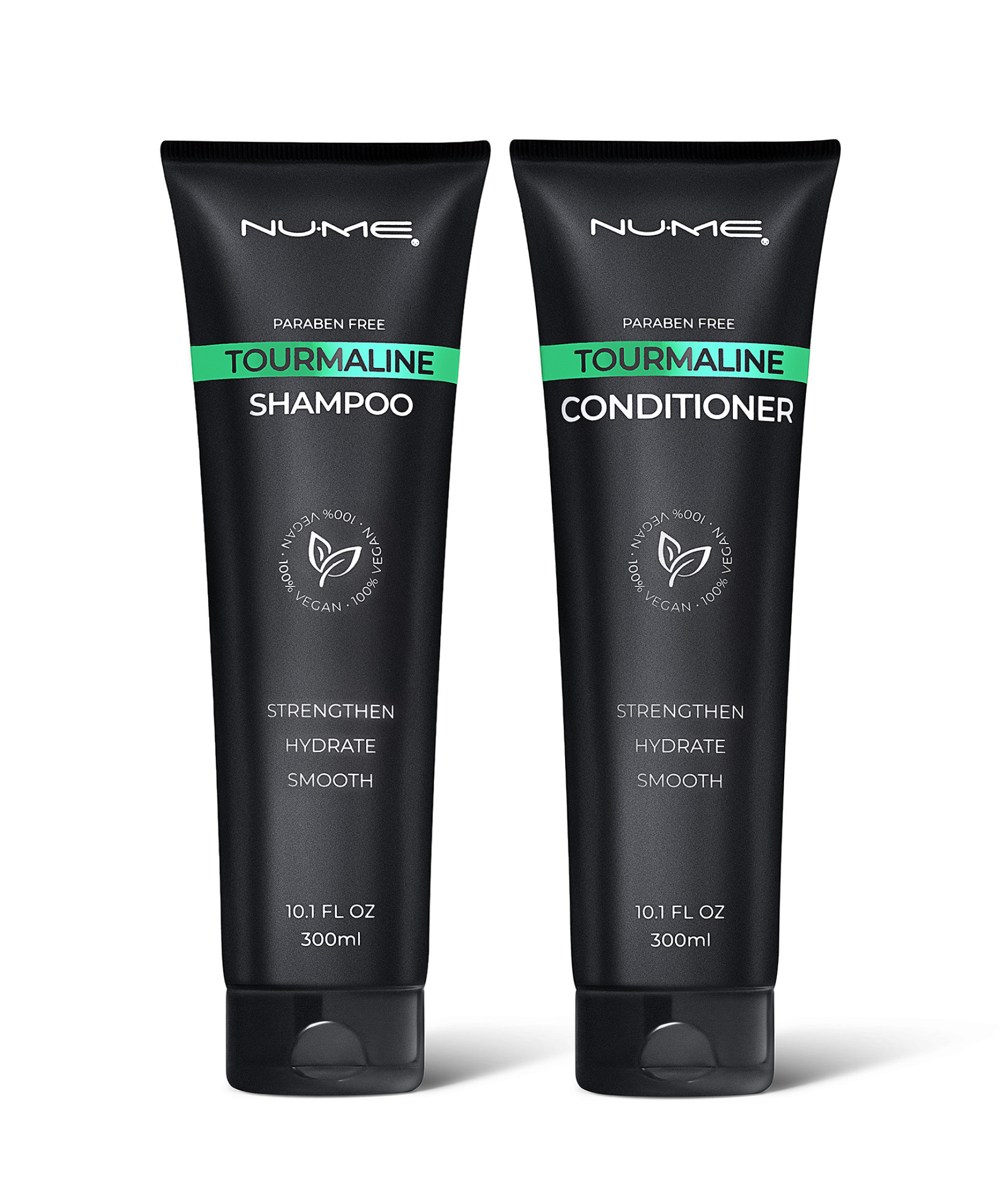 Vegan Tourmaline Shampoo & Conditioner Duo – Moisturizing & Smoothing