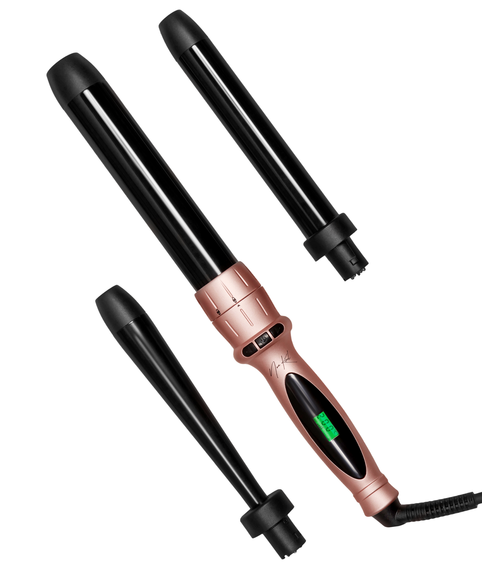 NUME X NKB Triple Threat 3-in-1 Curling Wand Set