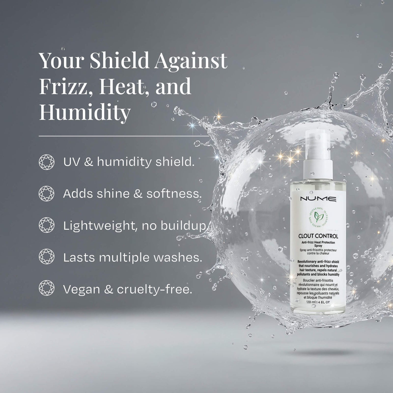 Clout Control – Anti-Frizz & Heat Protectant Spray