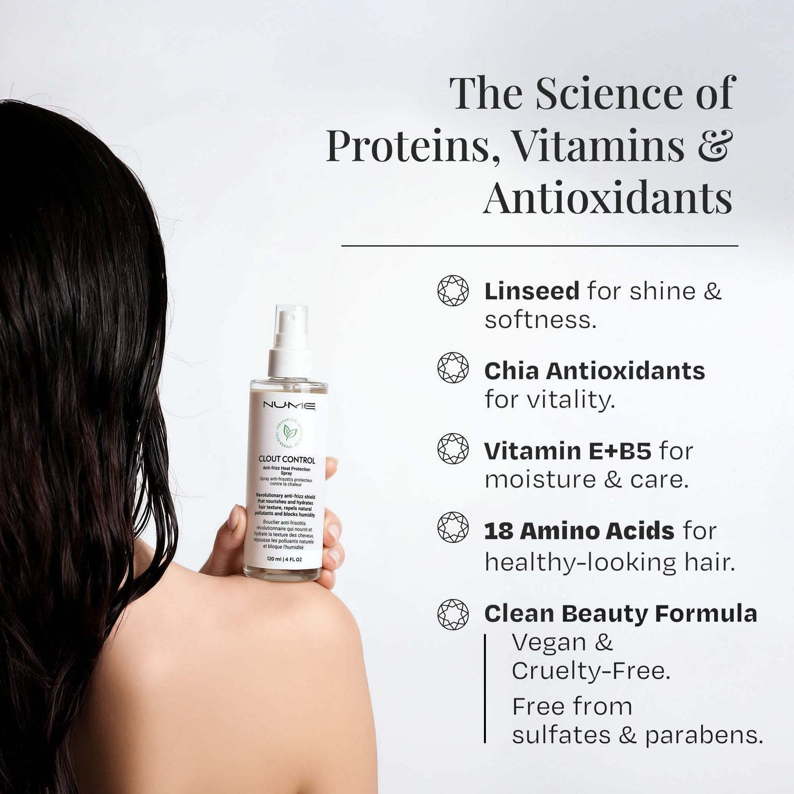 Clout Control – Anti-Frizz & Heat Protectant Spray