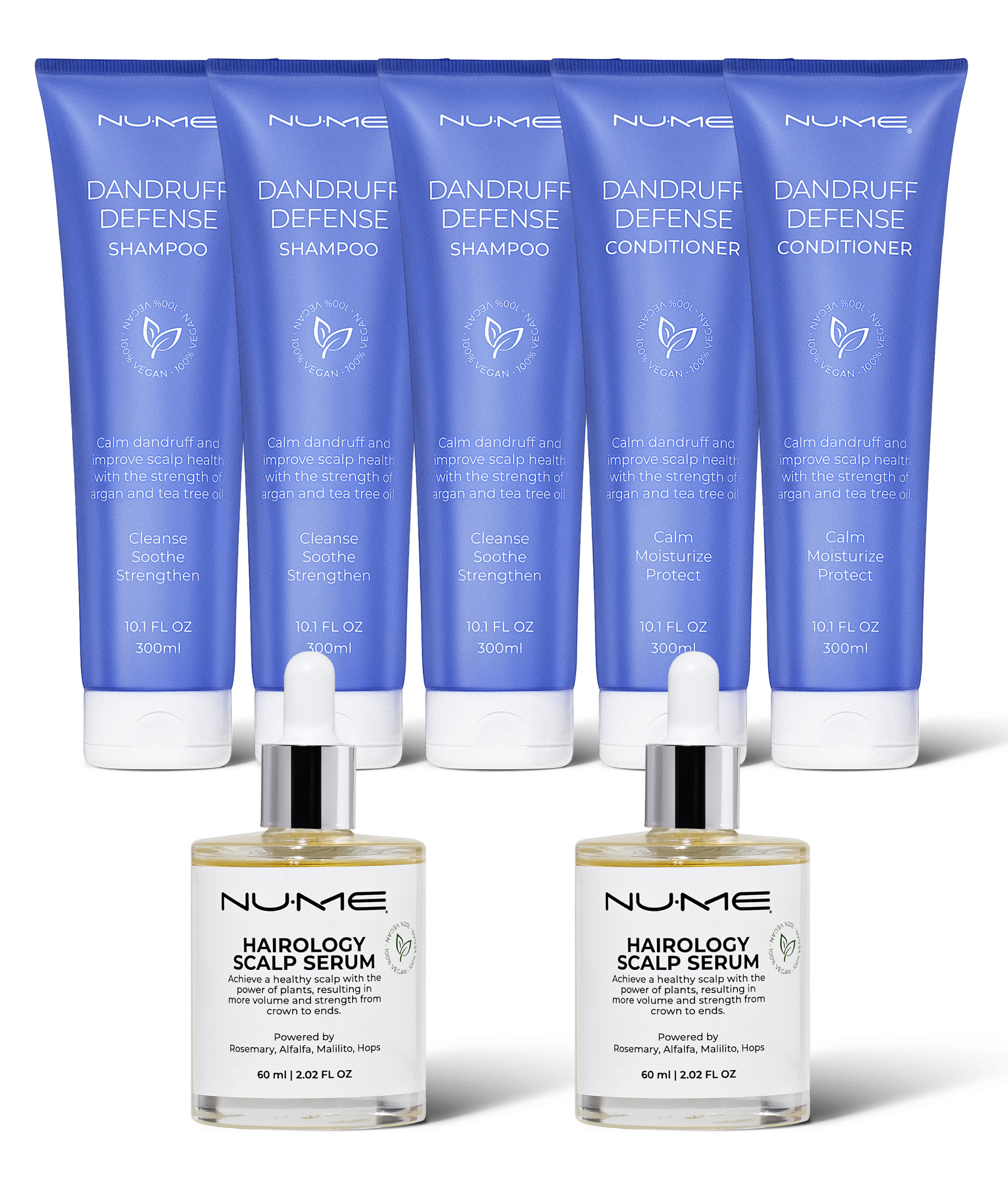 Scalp Treatment Set – Dandruff Shampoo, Conditioner & Serum