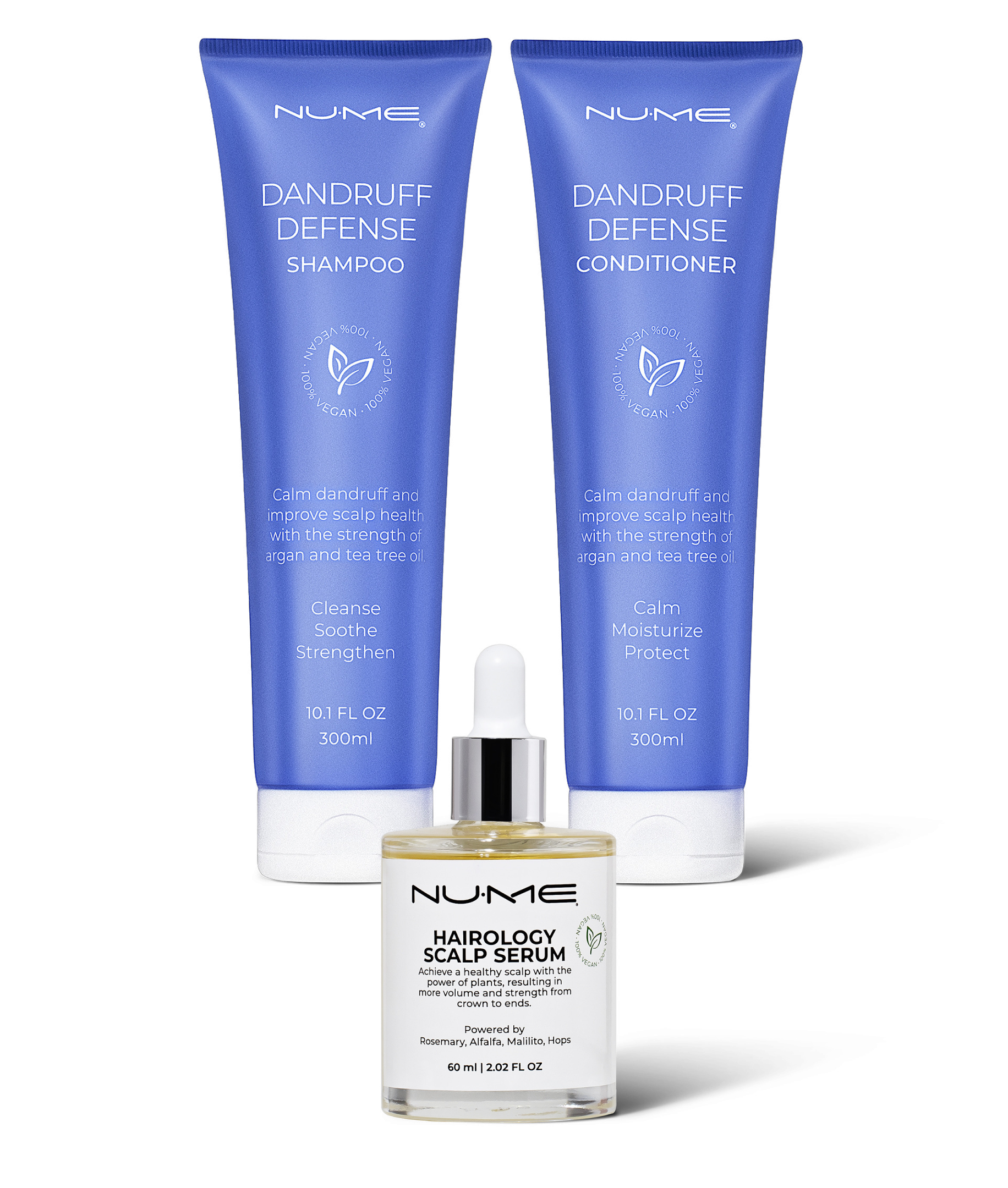Scalp Treatment Set – Dandruff Shampoo, Conditioner & Serum