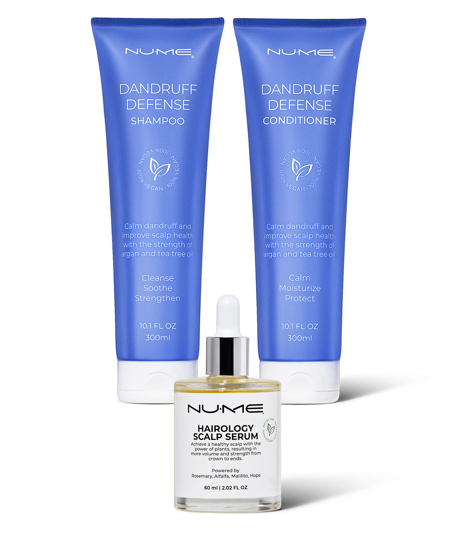 Scalp Treatment Set – Dandruff Shampoo, Conditioner & Serum