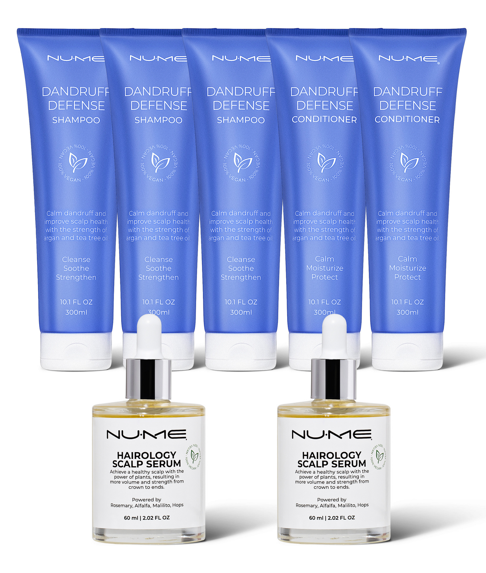 Scalp Treatment Set – Dandruff Shampoo, Conditioner & Serum