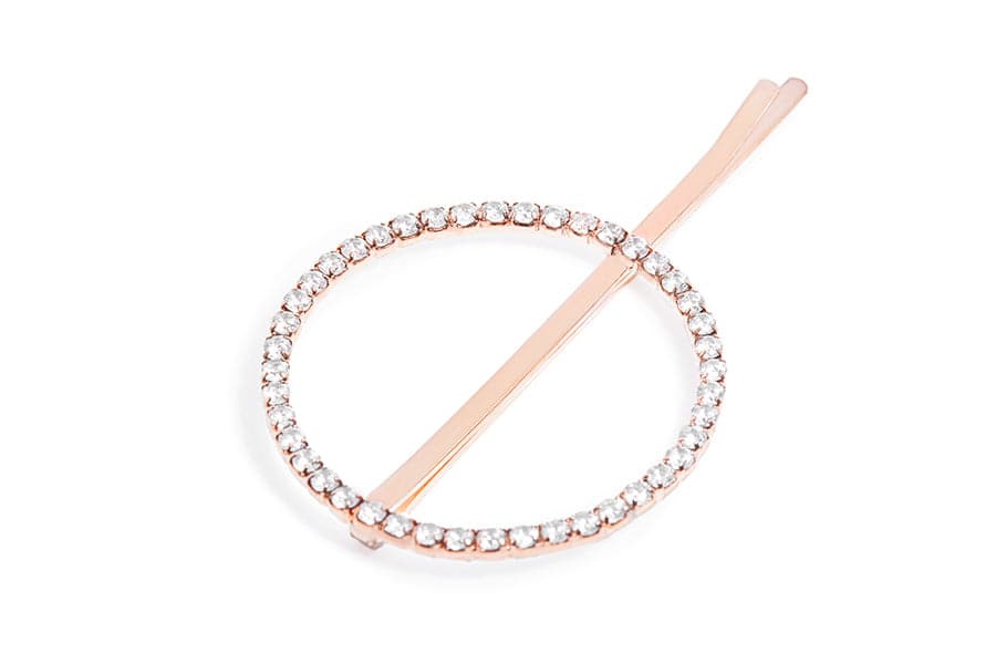 NuMe Open Circle Hair Pin - Rose Gold