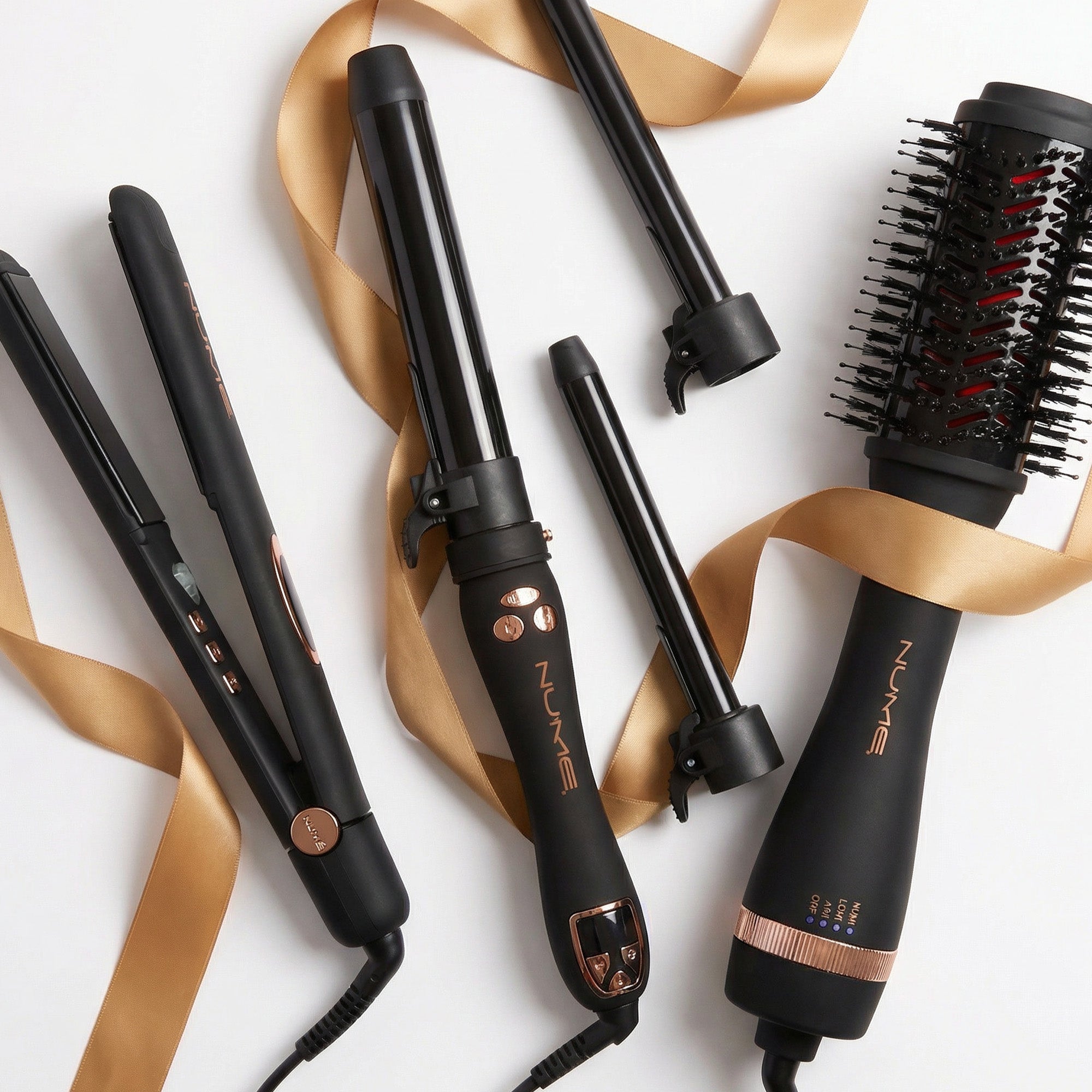 Hair Styling Bundle Straightener Dryer Curler Set NuMe