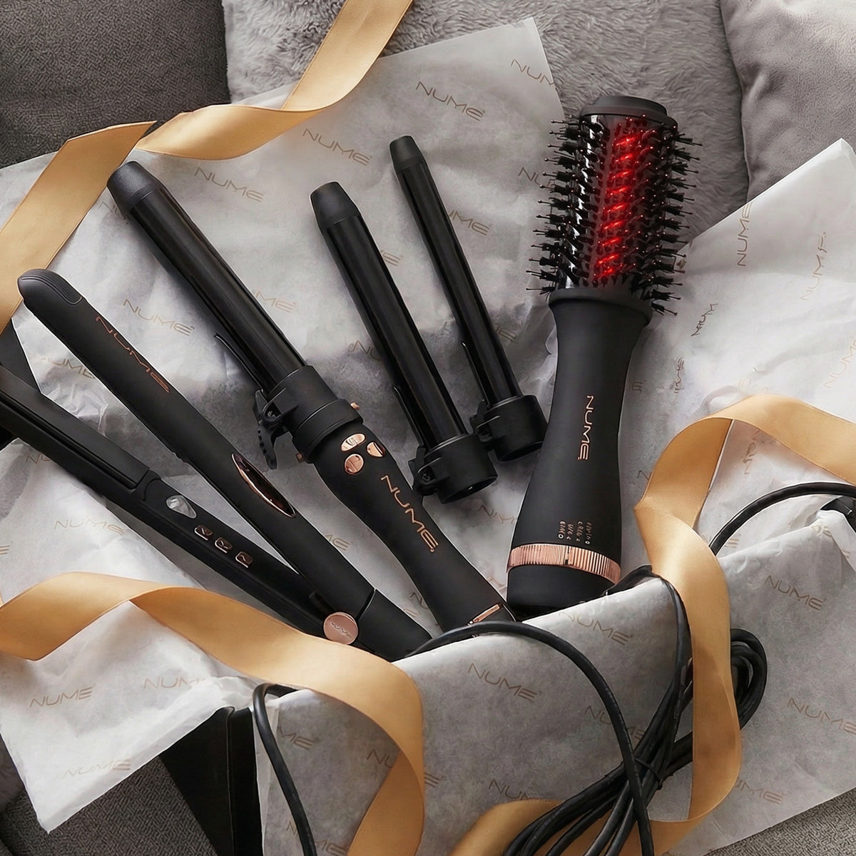 Total Transformation Styling Bundle Hair Straightener Blow Dryer Brush Curling Iron Set