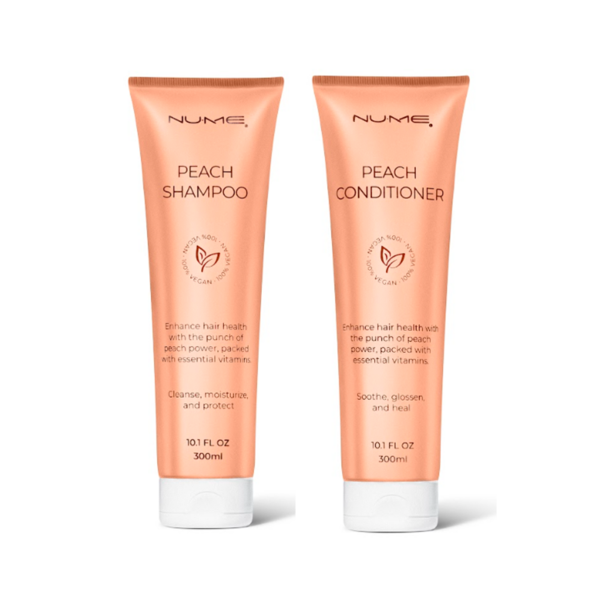 NuMe Peach Shampoo + Conditioner Duo