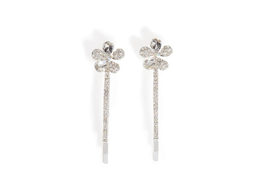 Conjunto de pinos de cabelo de flor numer