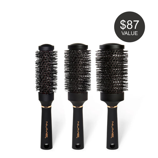 NuMe Ionic Round Brush Trio