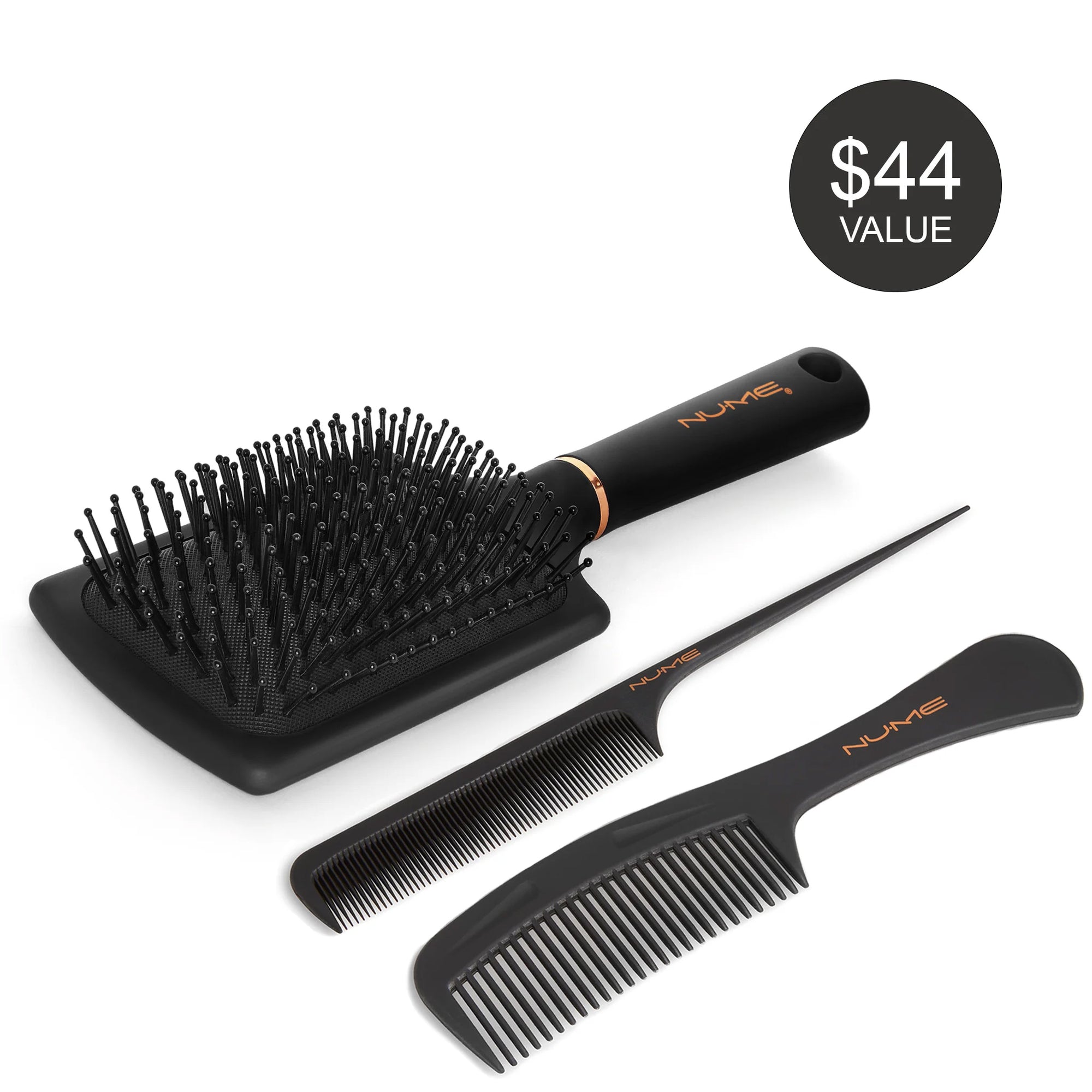 NuMe Paddle Brush & Comb Set