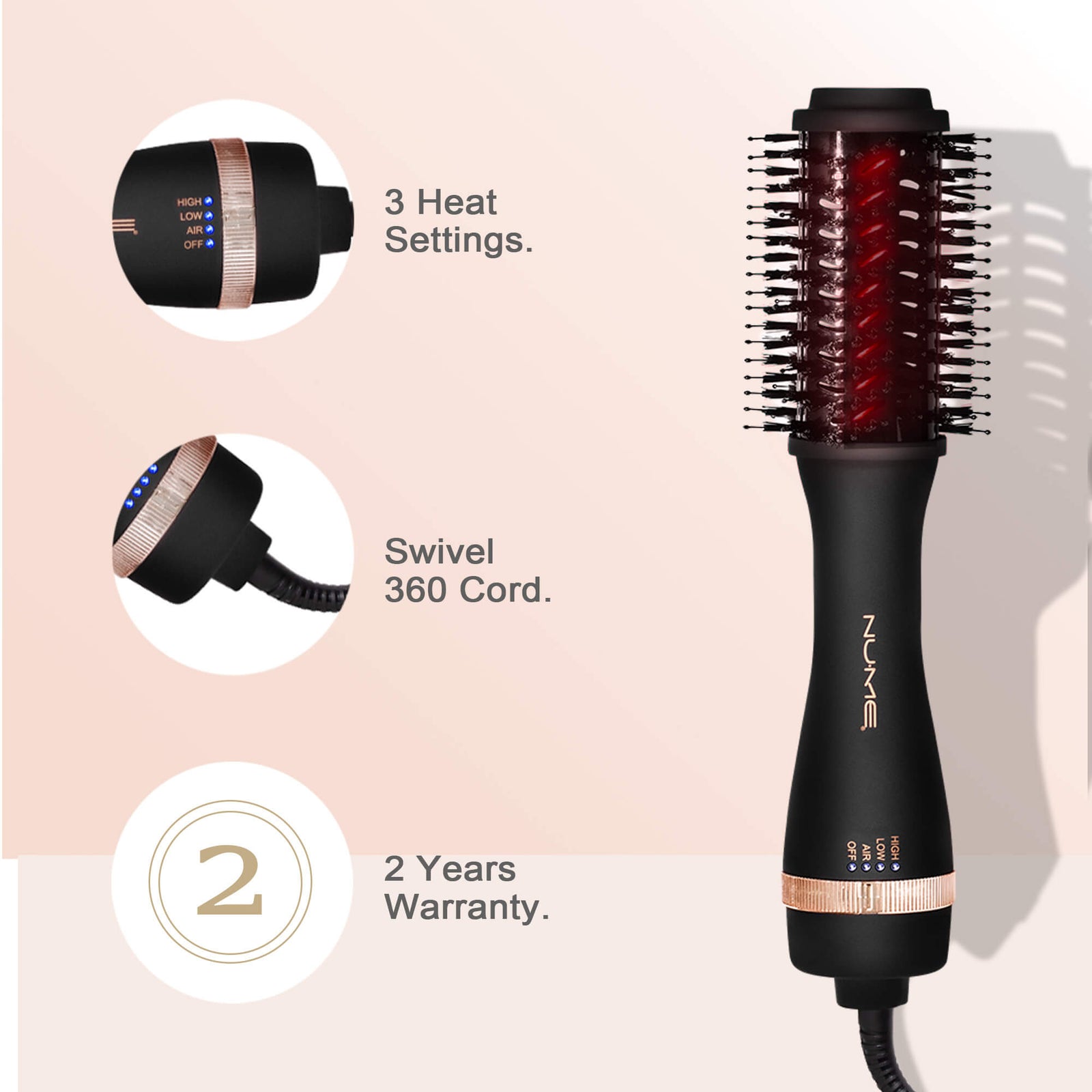 Cepillo secador Aero Pro – Cepillo ovalado de 2”