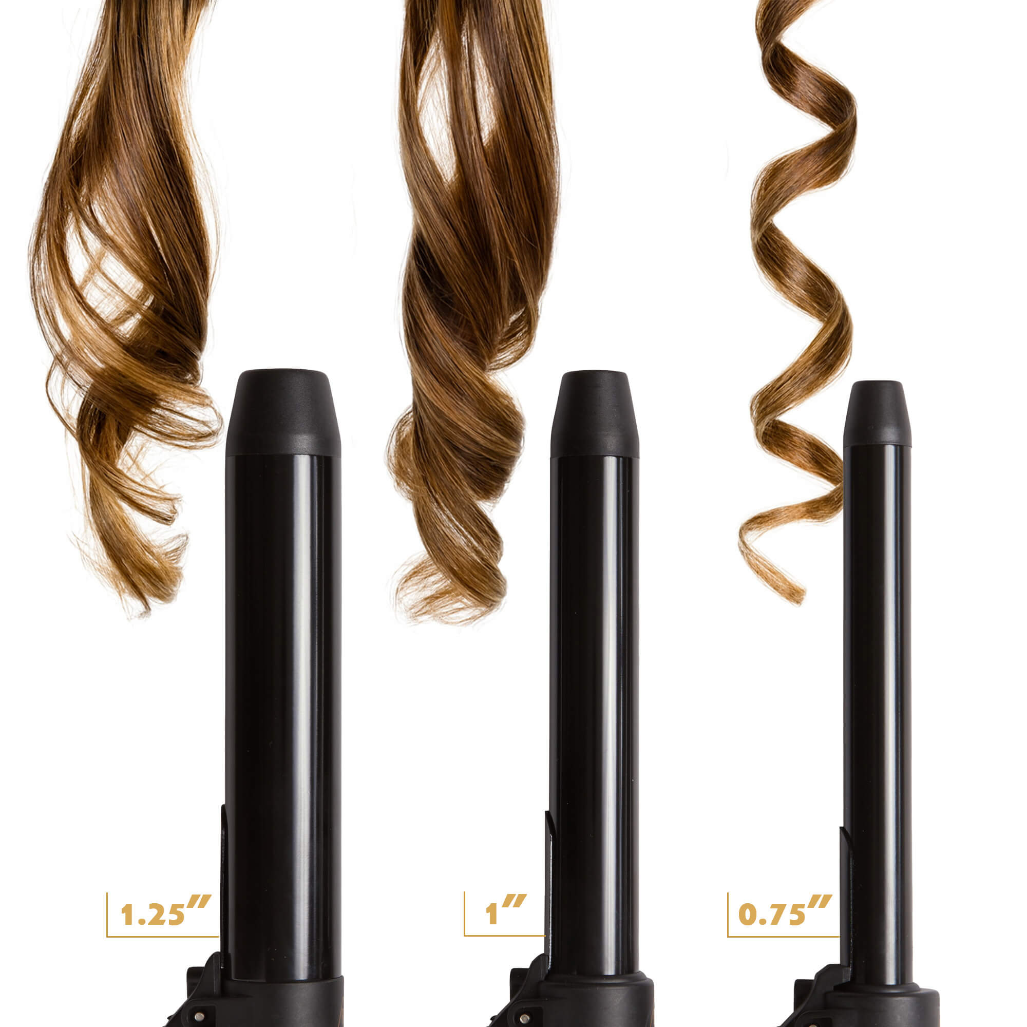 3-in-1 Automatic Curling Iron Set | Interchangeable Barrels | NuMe