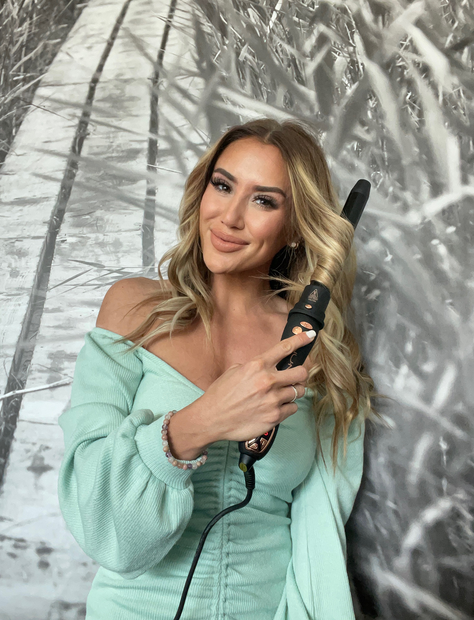 Automatic Curling Wand Curling Iron for Long Hair NuMe