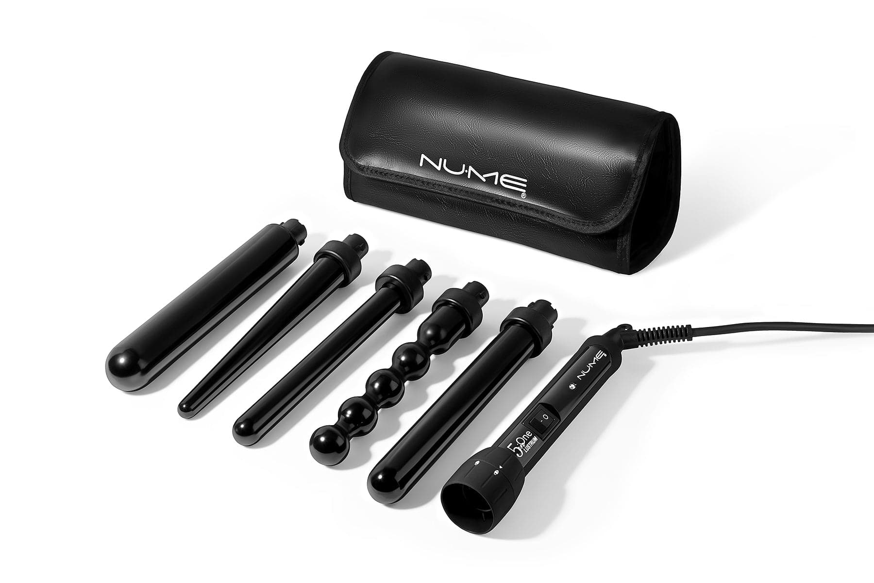 NuMe Lustrum 5-in-1 Curling Wand Set, Interchangeable Curler - NuMe