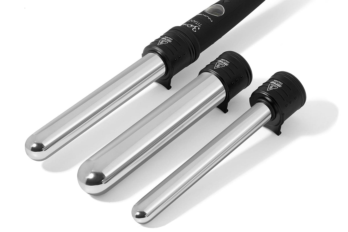 TITAN 3 3 1 Curling Wand – Interchangeable Titanium Barrels