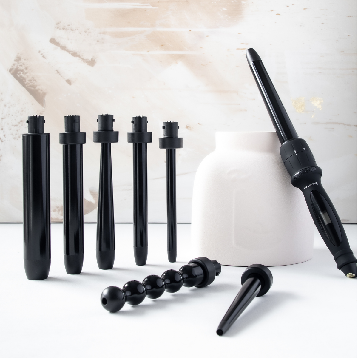 NuMe Octowand 8 in 1 Interchangeable Curling Wand Set