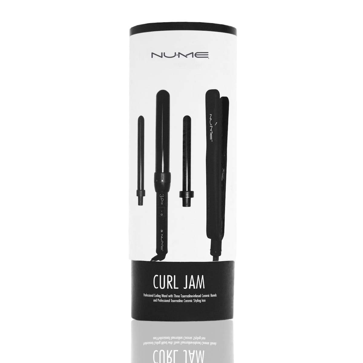 NuMe Curl Jam Hair Straightener and 3in1 Curling Wand Set NuMe