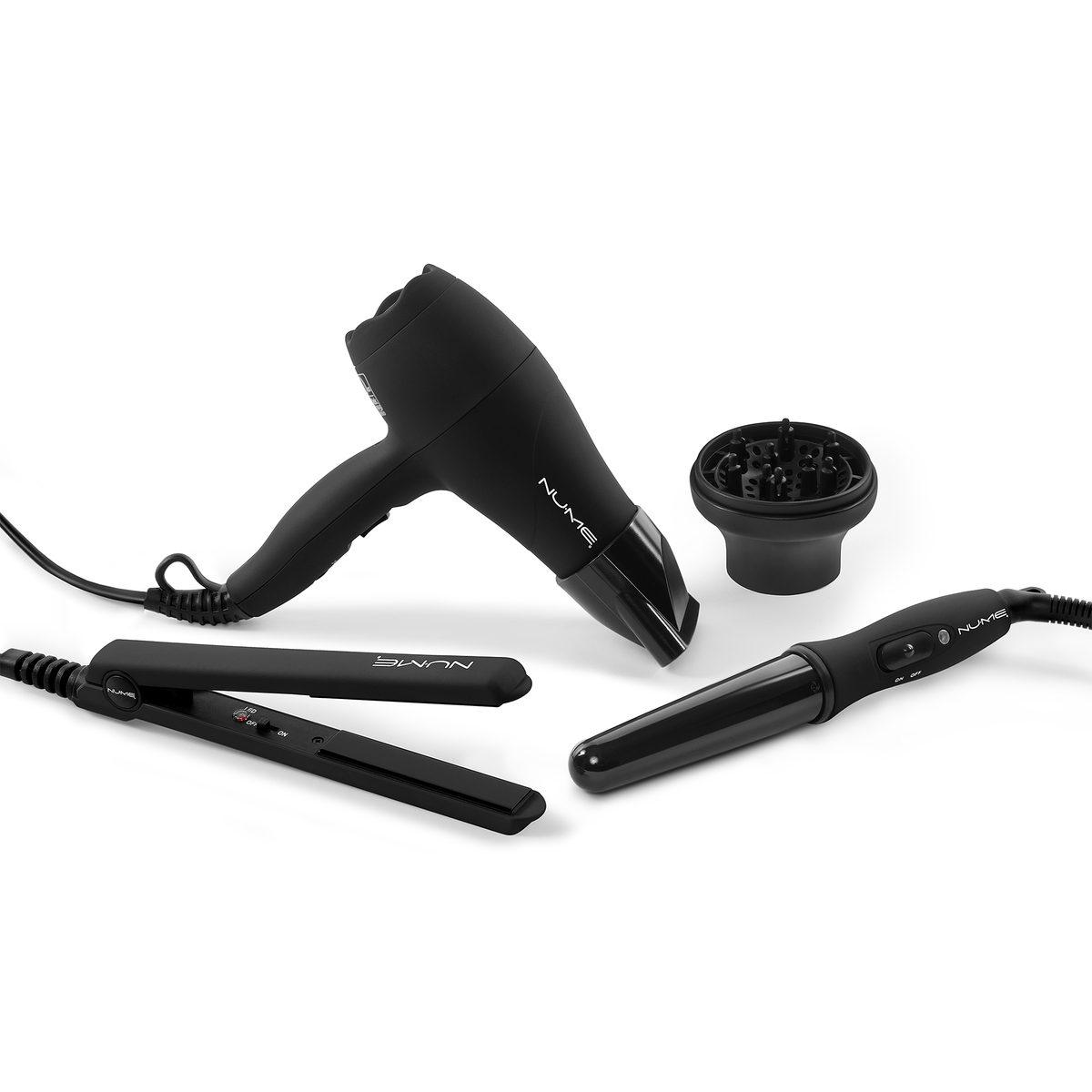 Jet black curling clearance iron